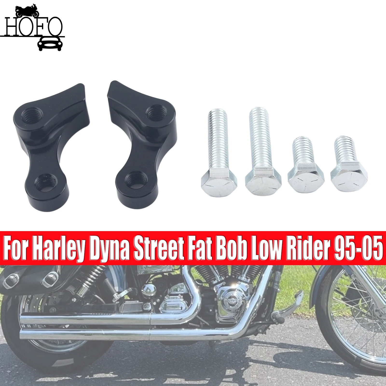 

1" Adjustable Lowering Kit For Harley Dyna Street Fat Bob Low Rider 1995-2005