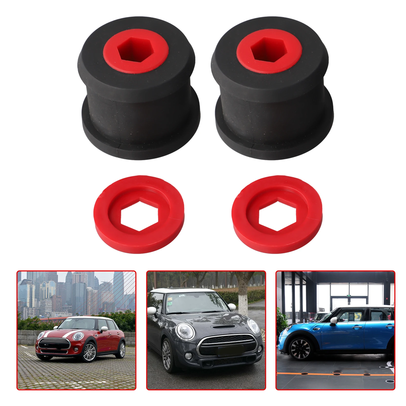 for mini Cooper Suspension Front Wishbone Rear Bushes For for mini Cooper Suspension Upgrade Long-Lasting Durability Sleek