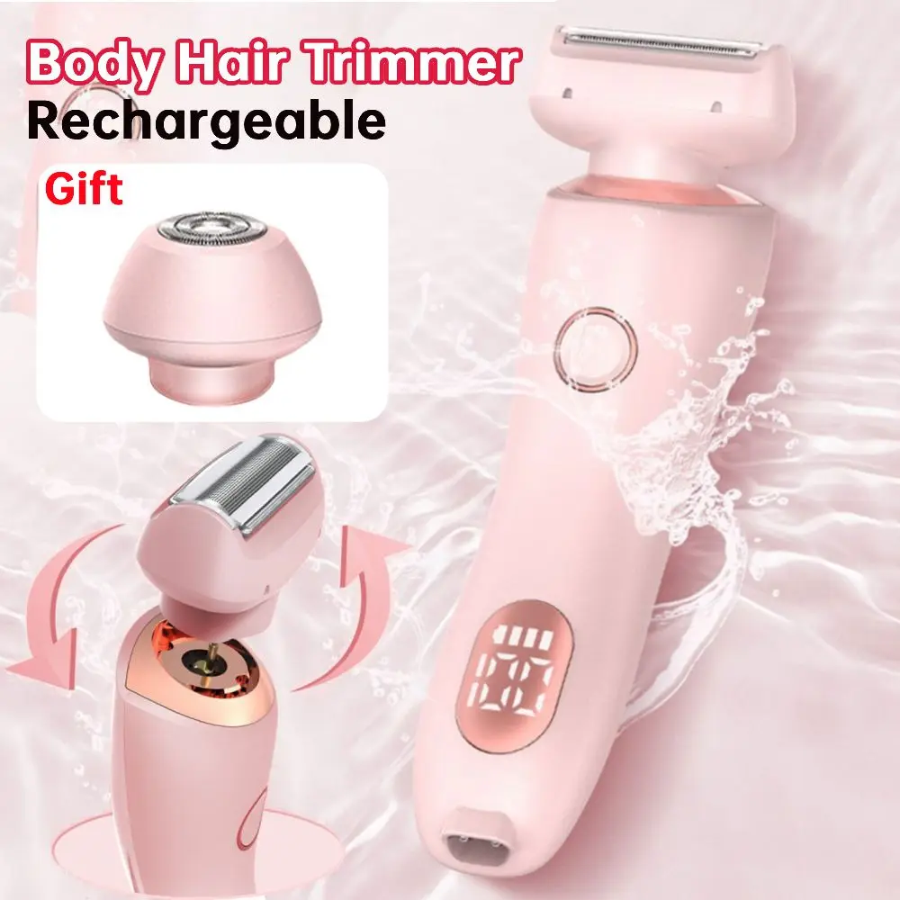 

Триммер для волос на теле для мужчин и женщин, водостойкий грумер для волос, 800 мАч, перезаряжаемый эпилятор для бикини, машинка для стрижки тела, подарок для взрослых