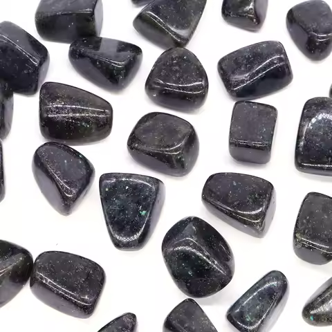 Natural Micro Labradorite Reiki Healing Tumbled Stone Mineral Quartz Bulk Gemstone Specimen Home Aquarium Fish Tank Garden Decor