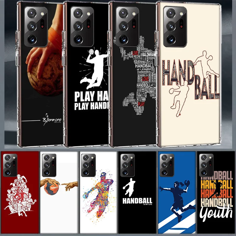 Handball Sport Phone Case for Samsung A55 A35 A25 A15 A07 A05S A16 A17 A26 A36 A37 A56 A57 Galaxy Note 20 10 A50S A71 A51 A31 A3