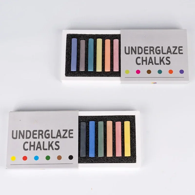 6 Colors/set Pottery Underglaze Chalk Lead-free Environmentally Friendly Ceramic Blank Painting Large Area Coloring Tools