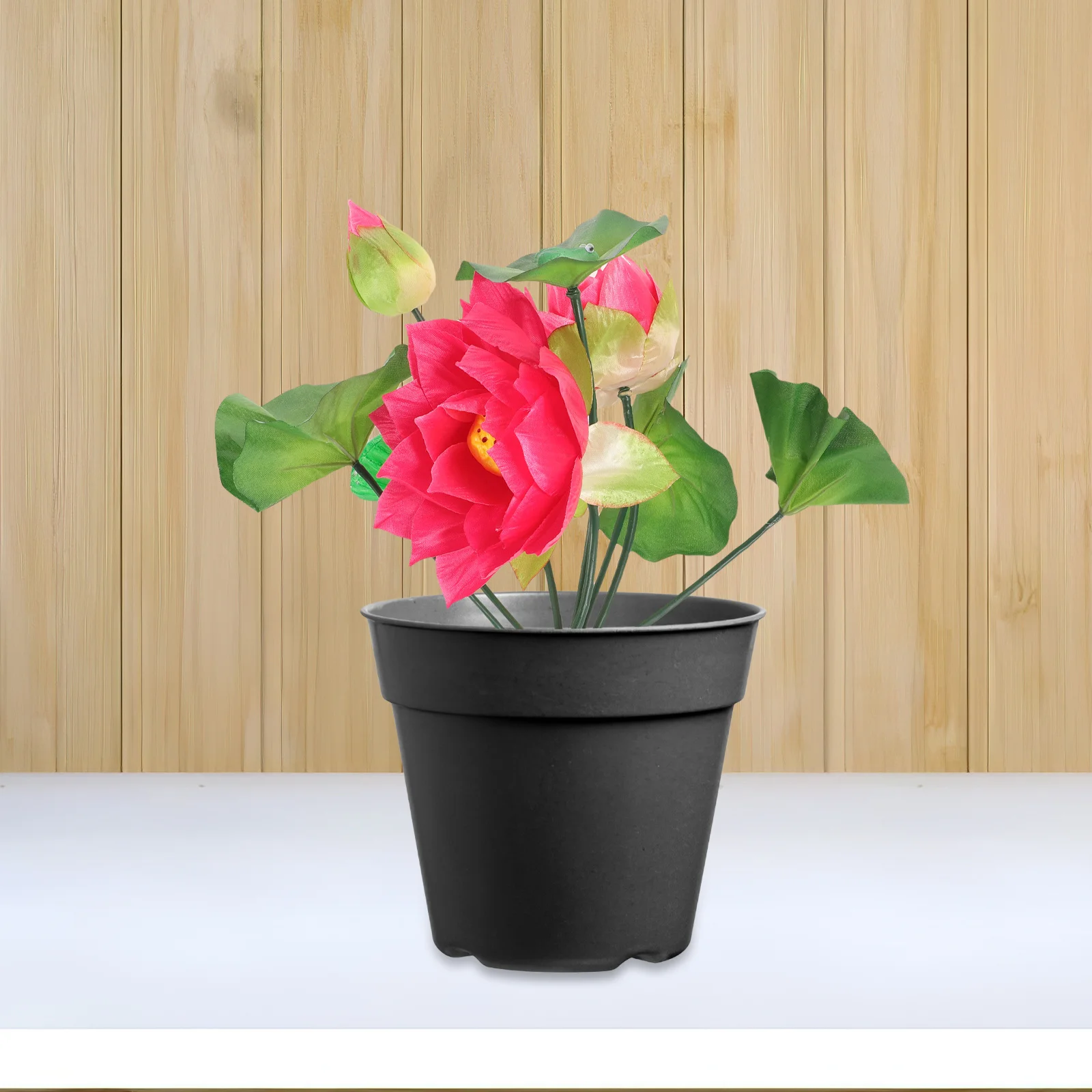 

Artificial Lotus Flower Decor Simulation Vivid Fake Flower Arrangement Indoor Wedding Rustic Farmhouse Decor Lotus