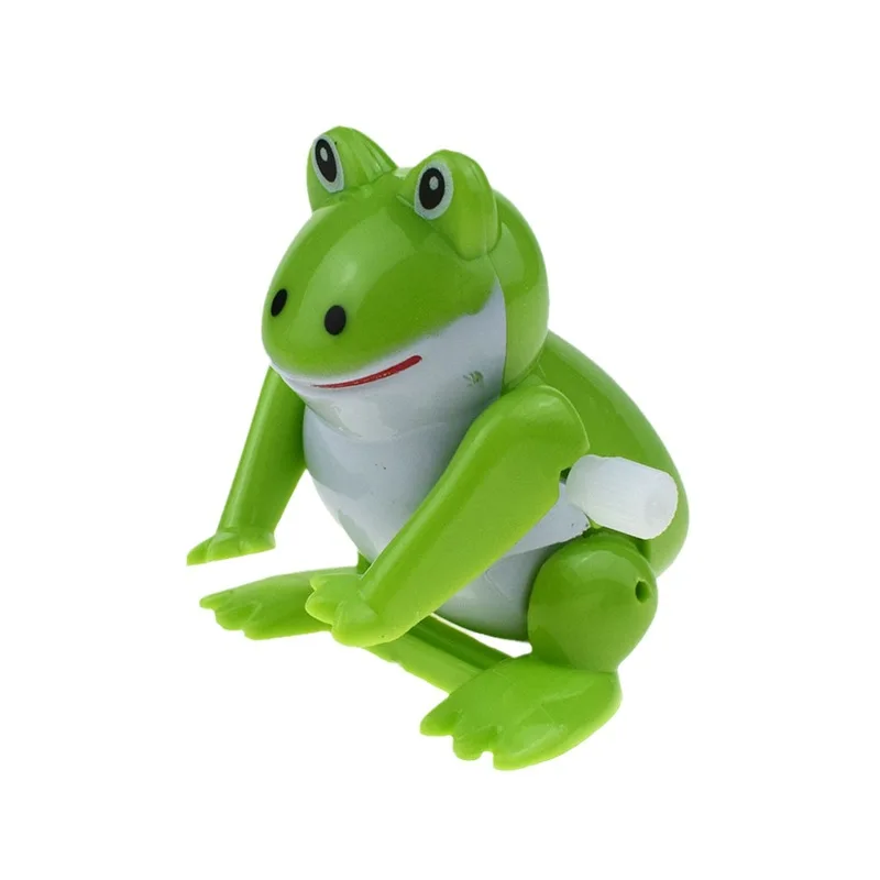 1Pc Cute Jumping Frog Action Figures Classic Wind Up Clockwork Toy Children's Vintage Toy Boys Girls Education Toy Gift For Kids