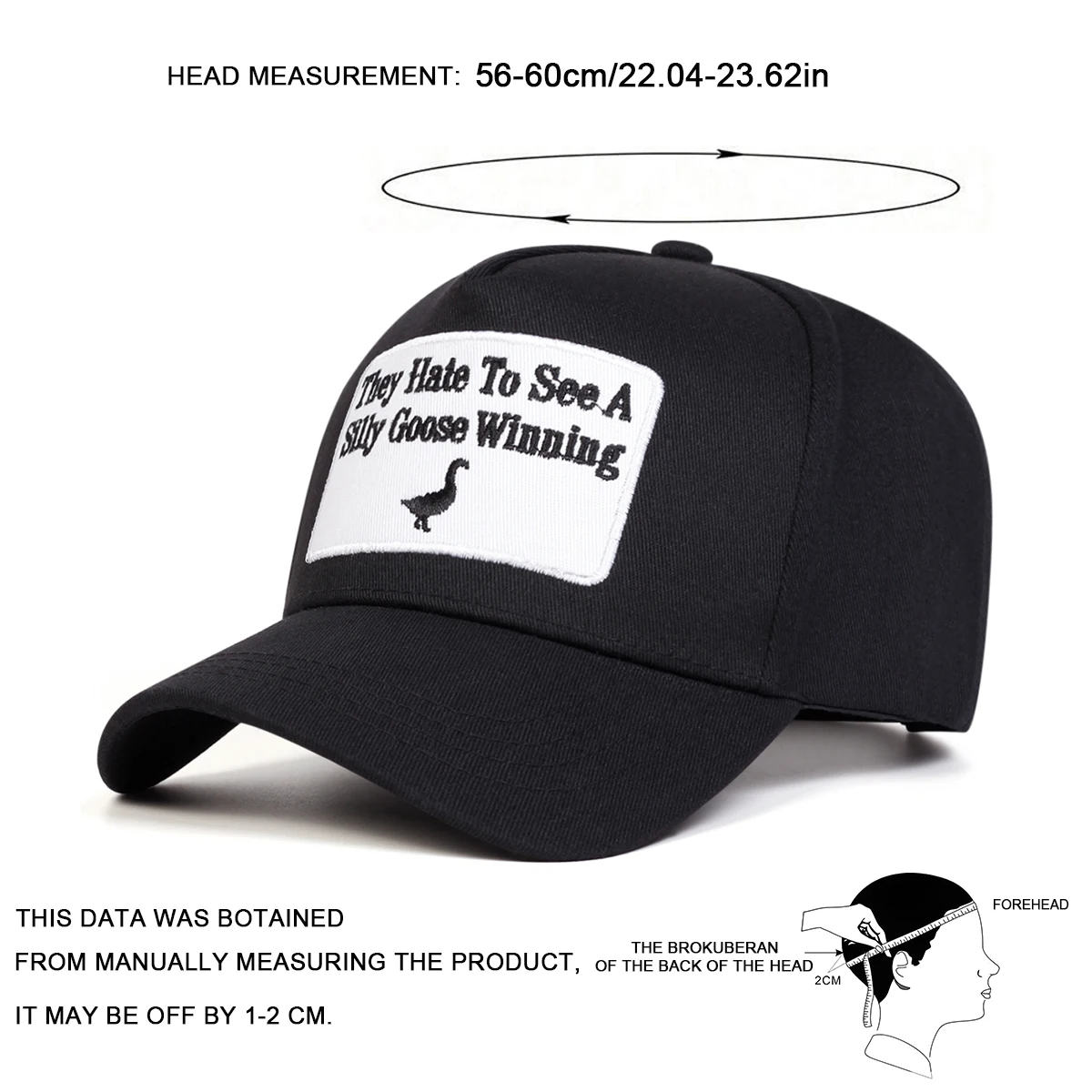 للجنسين سيلي أوزة الفوز التطريز قبعات البيسبول ربيع الخريف في الهواء الطلق قابل للتعديل قبعات عادية واقية من الشمس قبعة قبعة رياضية #2