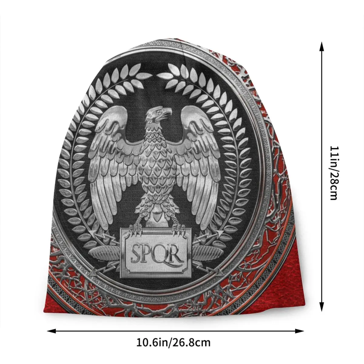 Silver Roman Imperial Eagle Rome SPQR Bonnet Hats Cool Knitted Hat For Men Women Autumn Winter Warm Skullies Beanies Caps