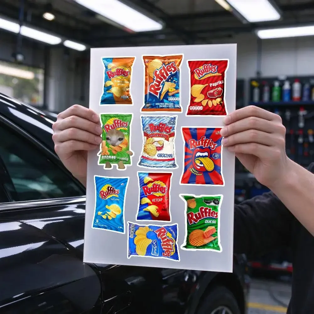 R-Ruffles Stickers Moto Motorcycle Car Sponsor Decals Waterproof Reflective Pegatinas Vinyl Material