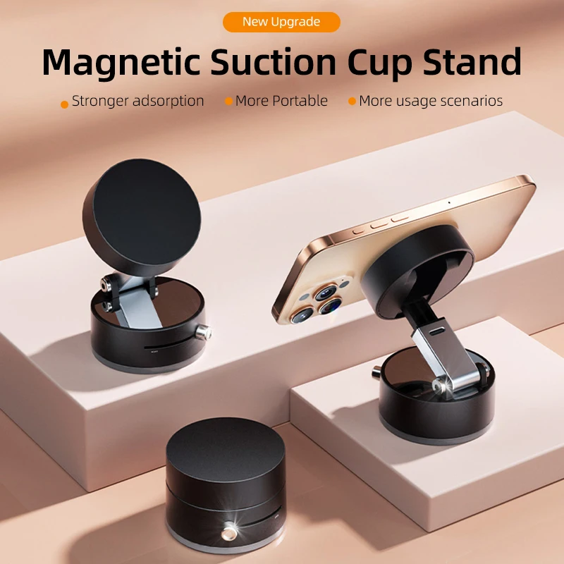 Universal Vakuum Magnetische Saugnapf Klapp Schwenk Ständer doppelseitige Saugnapf Vakuum Schwenk Ständer Handy Halter – Detail 1