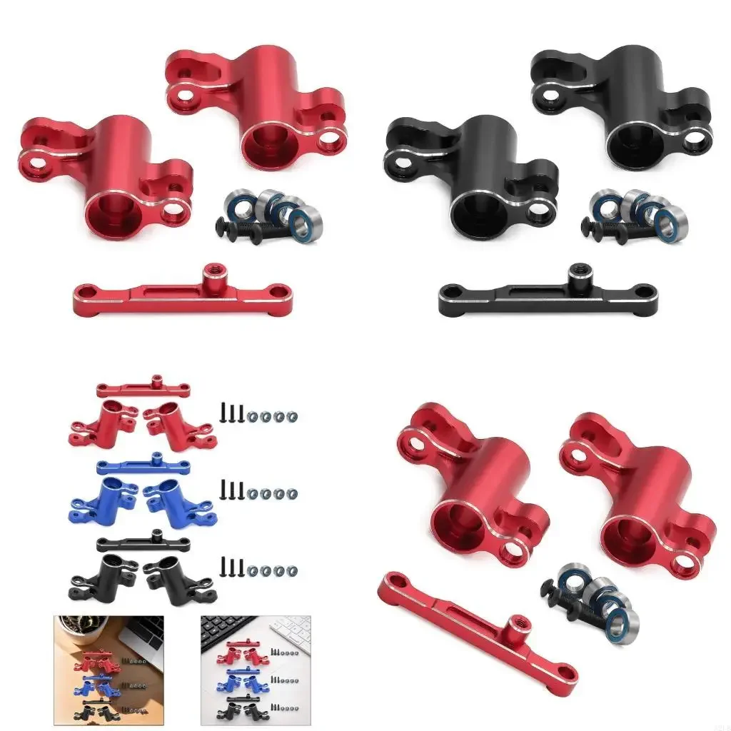 

Steering Assembly Set Steering Arm Set for 1/10 Remote Control Crawlers Car Heavy Duty Alloy Accessories 15UB