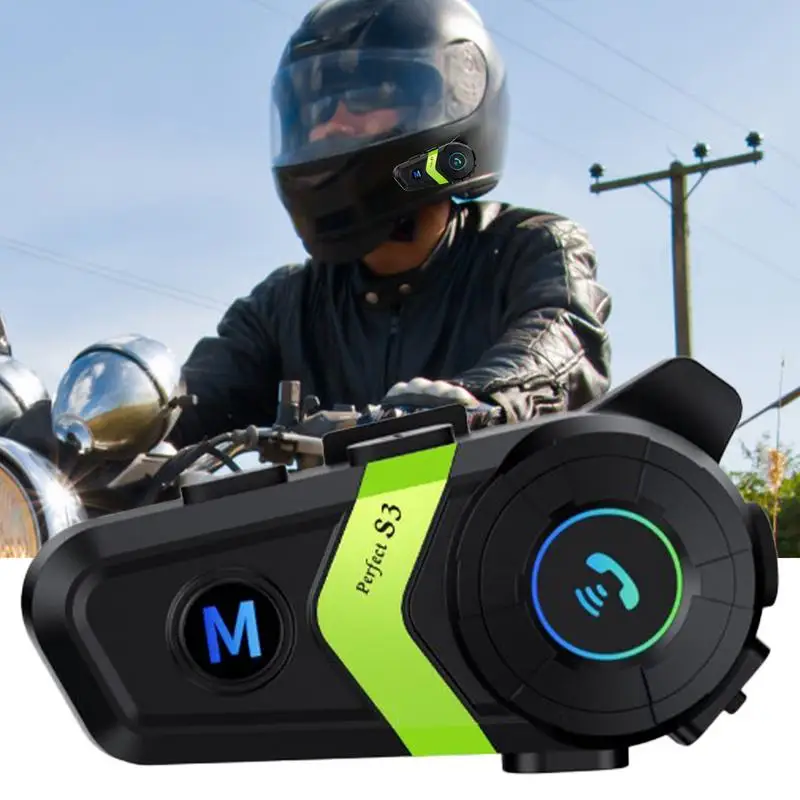 Wireless Headset For Motorcycle Motorcycle Headset Noise Cancellation Voice Assistant Waterproof Sports Headset For