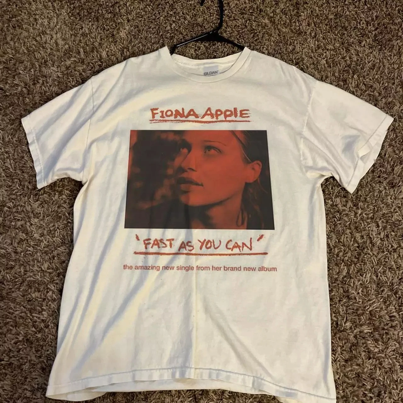 Fiona Apple Fast As You Can Retro Style Classic Style T Shirt Cotton Graphic Short Sleeve Shirt Unisex Men Women Summer
