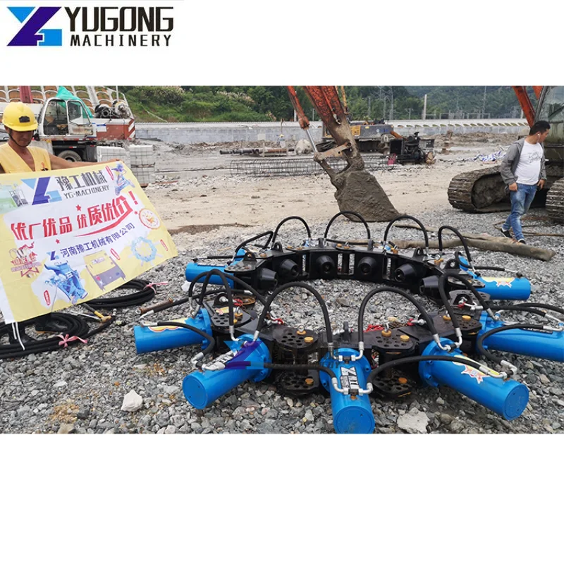 Hydraulic Pile Breaker Concrete Cement Bridge Construction Pile Breaking and Pile Chiseling Machine for Sale