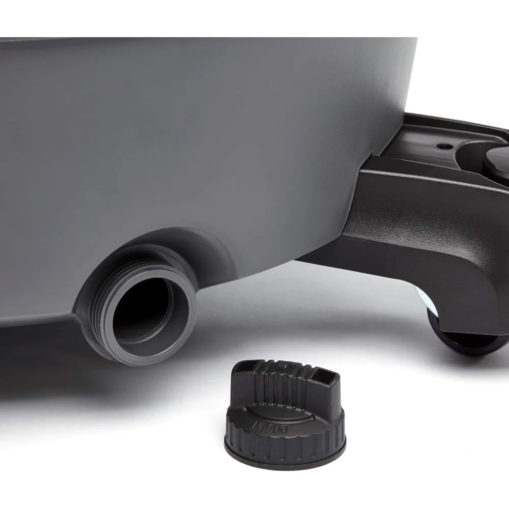 62723 مكنسة حمراء 16 جالون RT1600 رطبة/جافة، رمادي داكن وأحمر