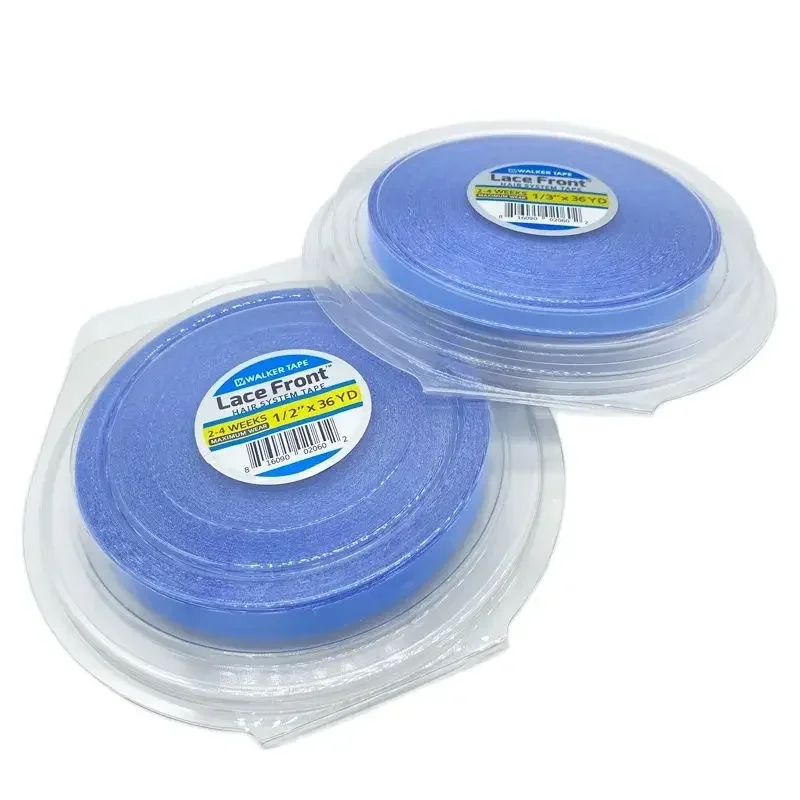 

Premium 36 Yards Blue Lace Front Tape Double Side Tape Lace Front Tape Hair Extension Tapes