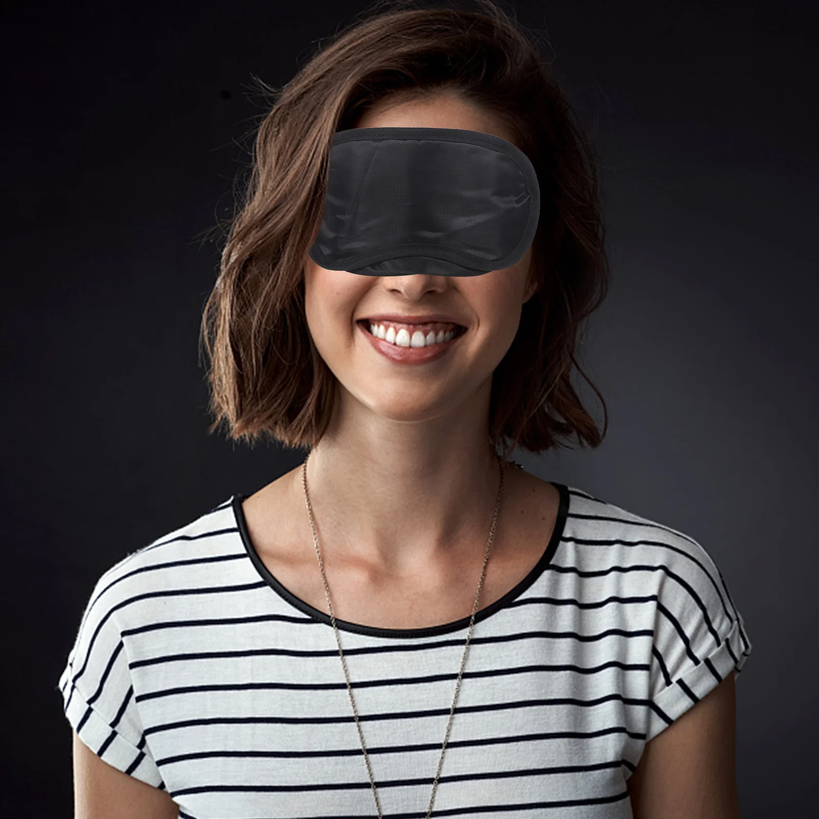 

30 шт., полиэстеровая маска для сна, черная, легкая, дышащая, тени для век, для путешествий, дома, отдыха, затемнение сна, повязка на глаз