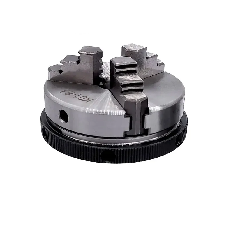 

-for K01-63 63mm Lathe Mini Chuck 3 Jaws Woodworking Hand Chuck With Mounting Thread Screw Rod Self-Centering Lathe Chuck Tool