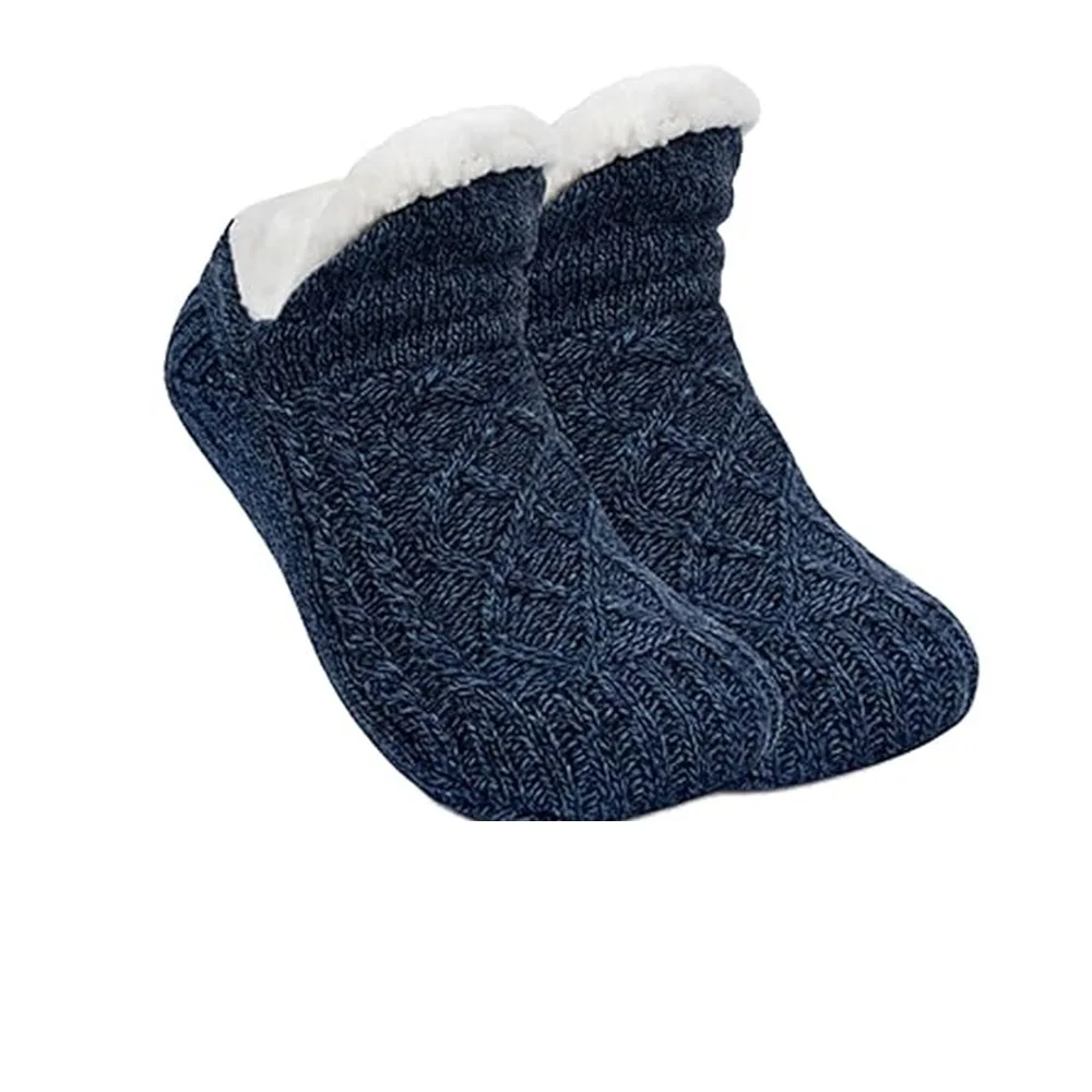 

Machine Weaving V-Mouth Fluffy Slipper Socks Antiskid Thickening Home Floor Socks Foot Sole Glue Application Velvet Warm Socks