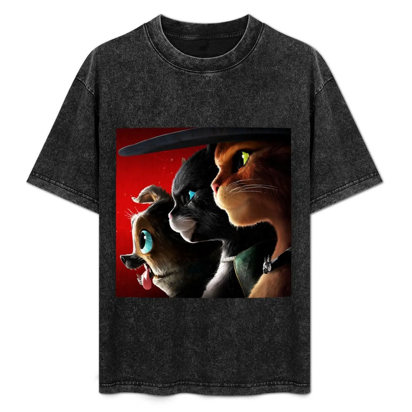 

Puss in Boots The Last Wish T-Shirt Gym Wear Breathable Short Sleeve Tee