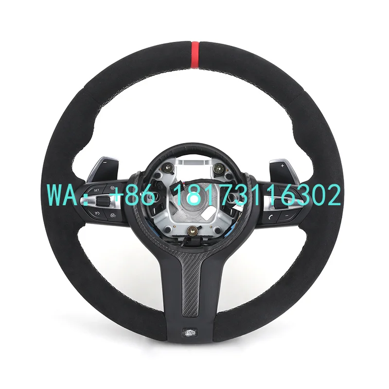 

China Plant 2026 Wide Paddle Full Suede M Sport Steering Wheel F10 F25 F26 F30 M3 F80 M4 F82 M2 F87 M5 F90 X1