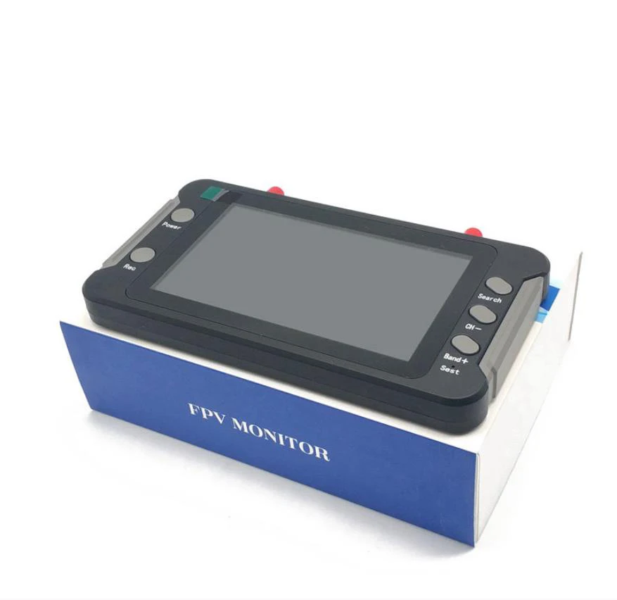4.3inch 5.8G FPV DVR Monitor LCD Screen 800x480 FPV Reciever Monitor Dual Receiver for RC FPV Drone Quadcopter