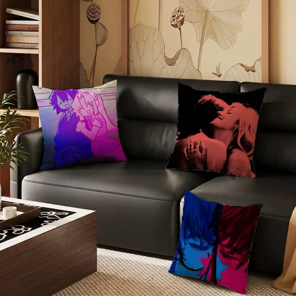 Tv Girl pillowcase casual style decoration, suitable for home decoration (excluding pillow core)