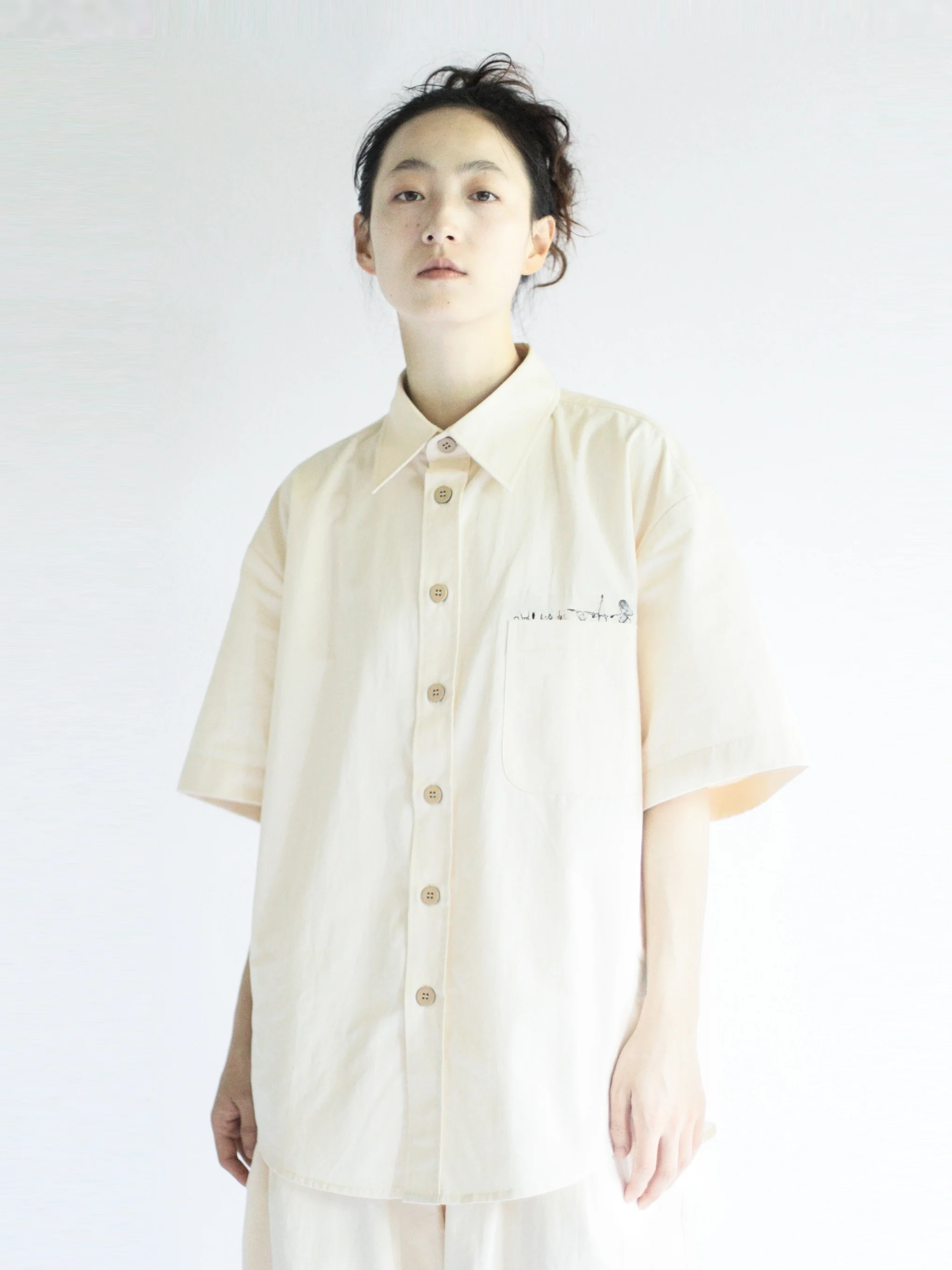 

Summer 2023 Pure Cotton ort Sve irt Youthful Square Collar Color Embroidered Little Car Plug-In Cotton Blend irt