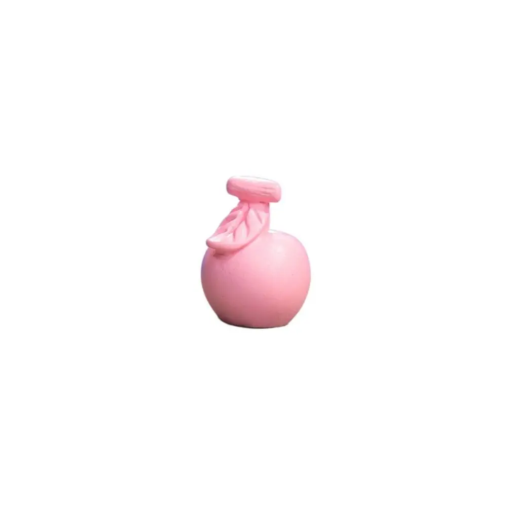 Decorative Mini Pink Deer Statue Resin Pink Deer Miniatures Fruit Baskets Statue Cute Pink Deer Micro Landscape Home Desktop