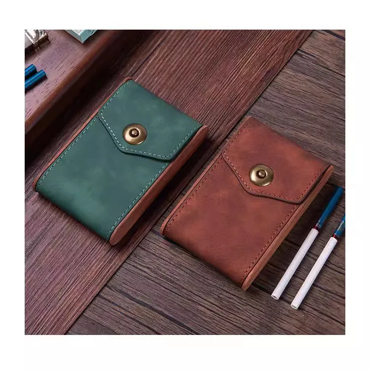 

Кожаный удлиненный тонкий портсигар из цельного дерева, мужской набор сигарет из 20 штук, вся упаковка портсигар