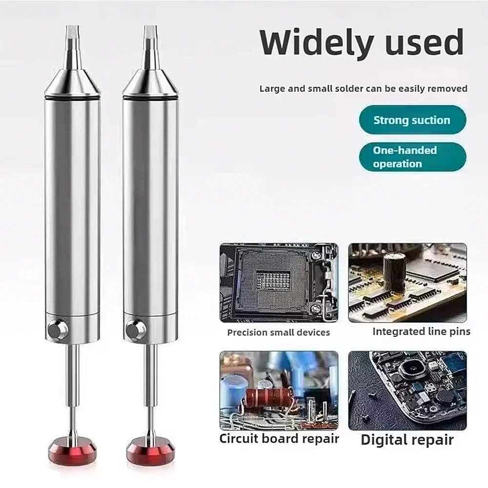 Aluminum Desoldering Pump Suction Tin Gun Soldering Sucker Pen Vacuum Iron Welding Repair Tool for Electronic Component view 5