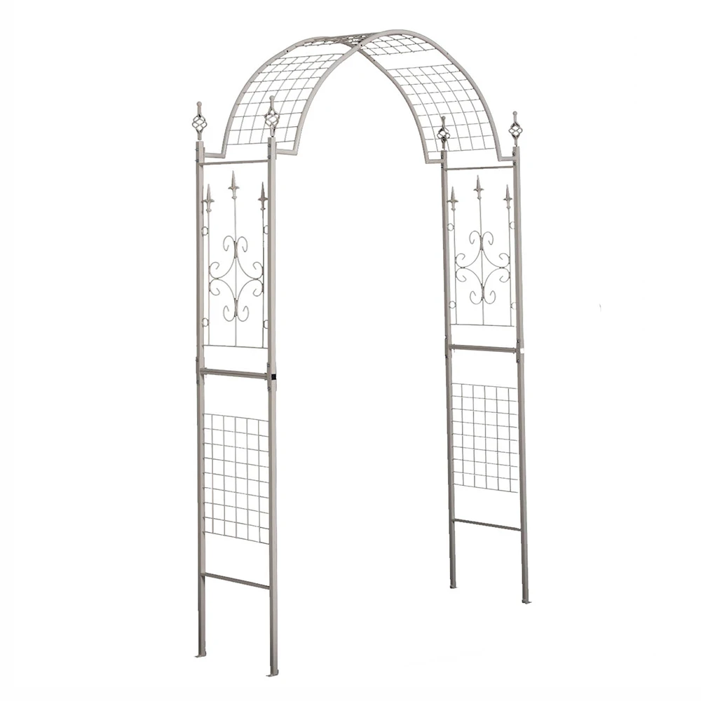 

New wrought iron arch flower stand plant climbing vine flower stand courtyard decoration rose bracket