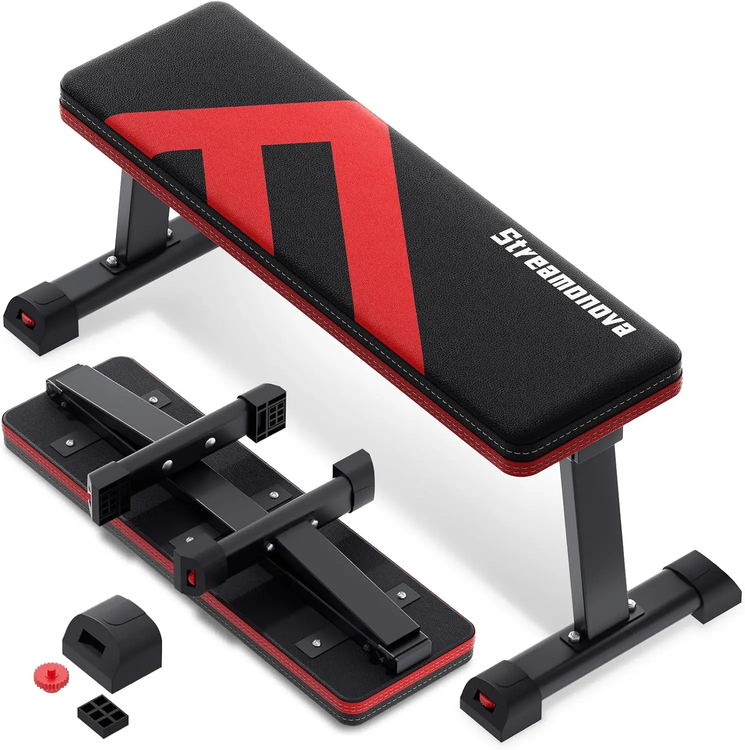 Flat Weight Bench with Foldable Design, Ideal for Bench Press and Home Gym Workouts