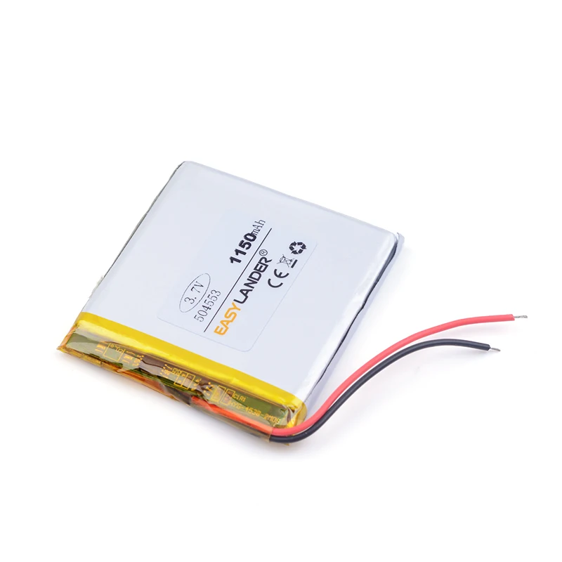 504553 3.7V 1150mAh Rechargeable Lithium Li-ion Li Polymer Battery For MP3 4 5 navigation