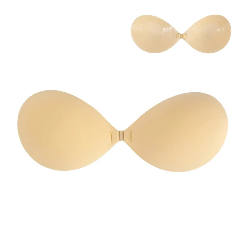 Sutiã feminino invisível sexy, sem alças, de silicone, pegajoso, autoadesivo, push up, para uso diário, vestido de casamento