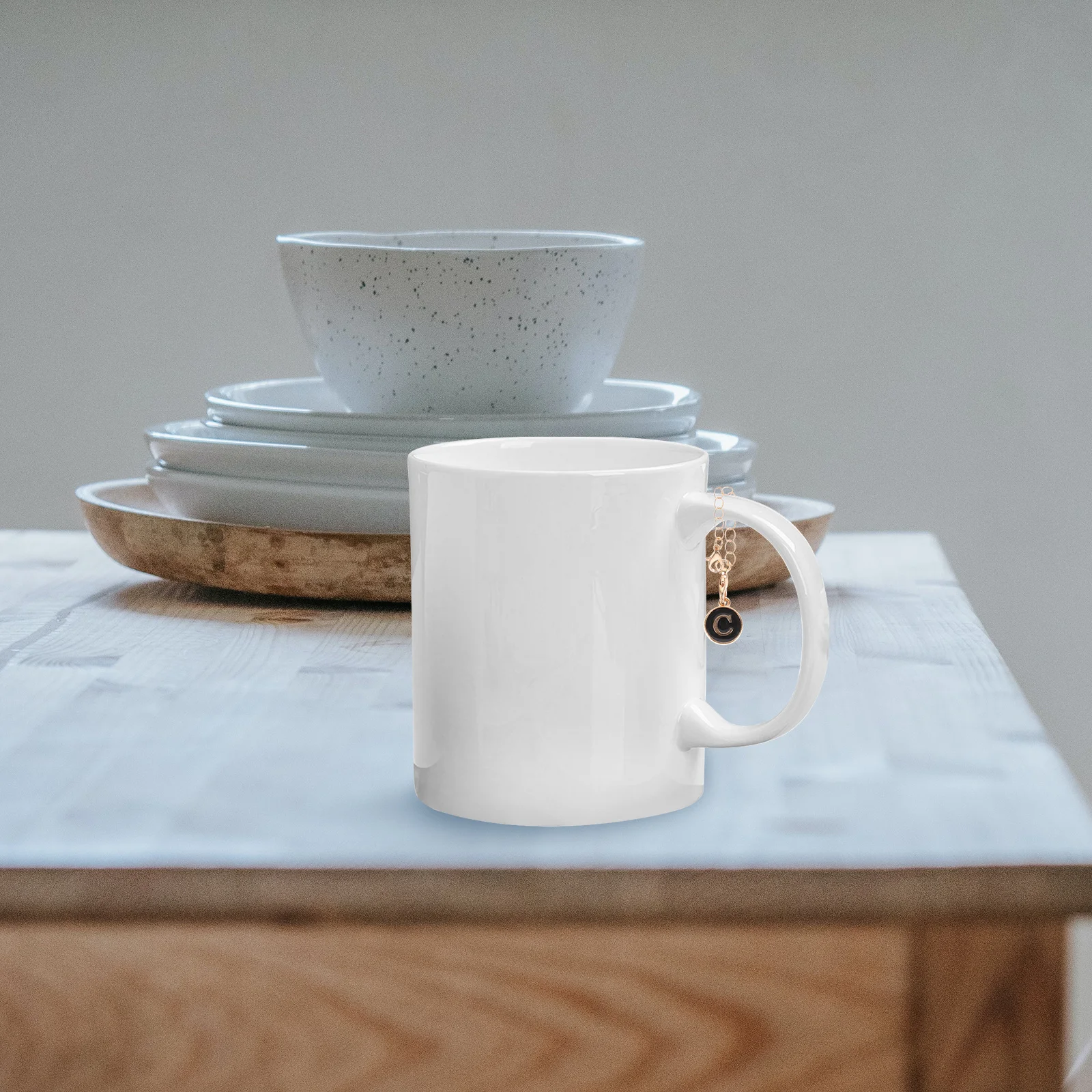 

2Pcs Durable Alloy Letter Hanging Charm Tumbler Keychain Cup Handle Pendant Fashion Accessory Tumbler Letter Charm