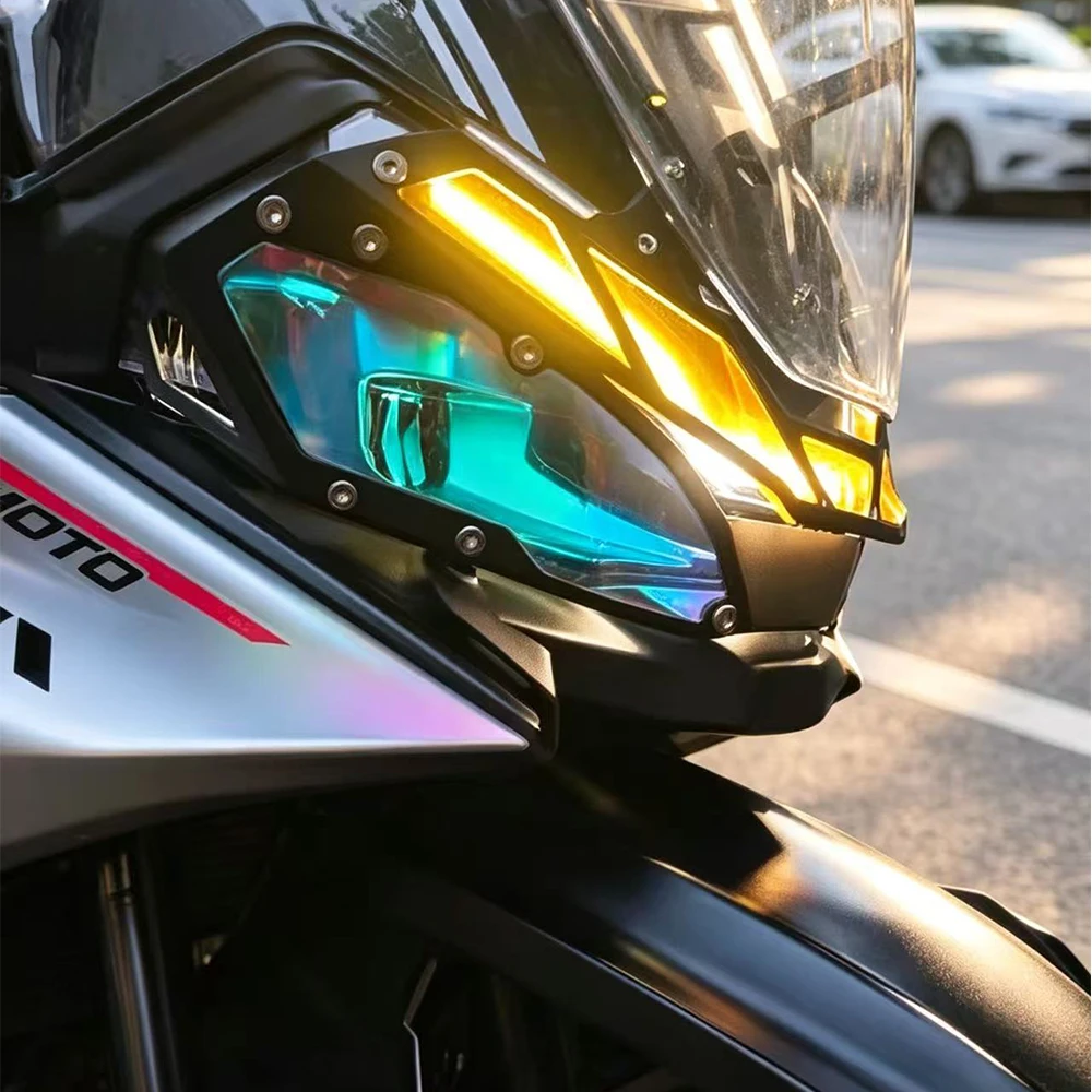 For CFMOTO 1000 MTX Adventure 800 MTX Motorcycle Headlight Protection Lens Clear Headlamp Guard Cover Accessories 1000 MTX