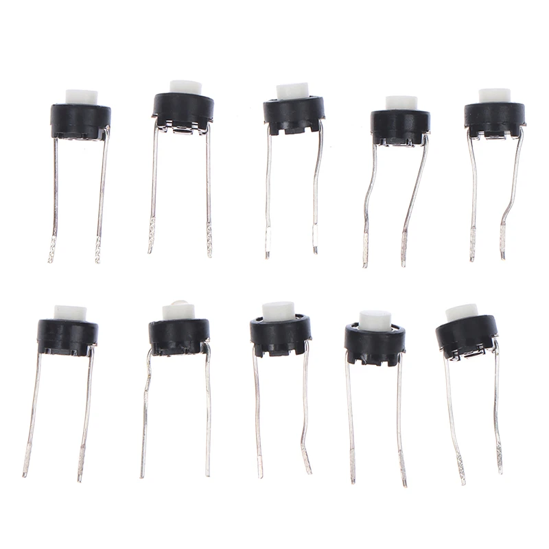 10Pcs/lot Mini Micro Momentary Tactile Push Button Switch 6*6*5mm 4 Pin ON/OFF Keys Button DIP 6x6x5mm Micro Switch Accessories.