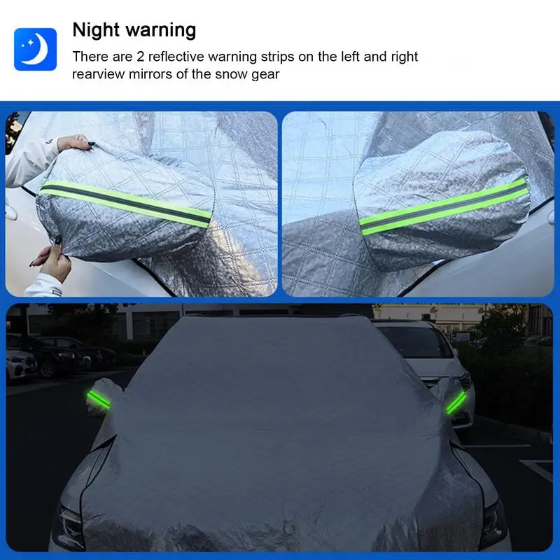 Winter Car Snow Protection Cover Anti-frost GlassSunshade Sunscreen Heat Resistance Easy To Carry Widely Used Snow Shield