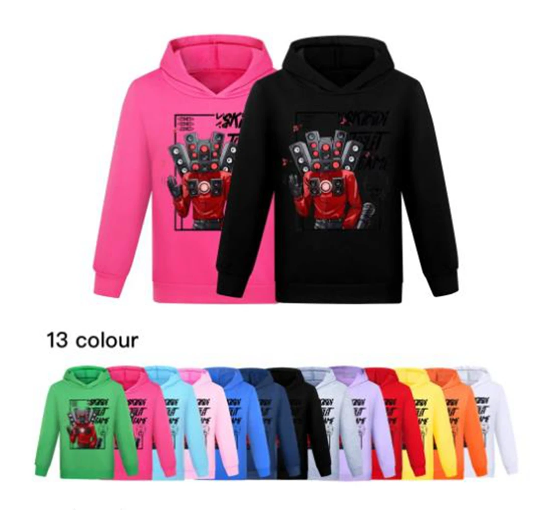 

Kids Game Skibidi Toilet Hoodie Boys Game SpeakerMan Camcorder Man TvMan Cosplay Costume Children Clothing Baby Girsl Sweatshirt