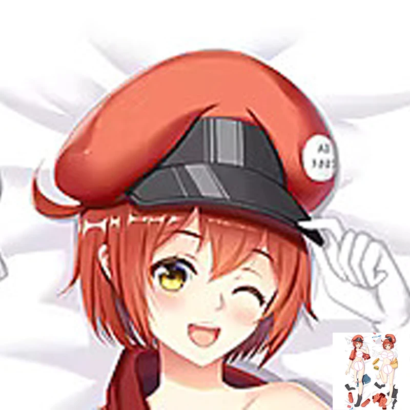 

Dakimakura Anime Red Blood Cell 2 Side Printed Hugging Body Pillowcase Cushion Bedding Decor Pillow Cover 2024