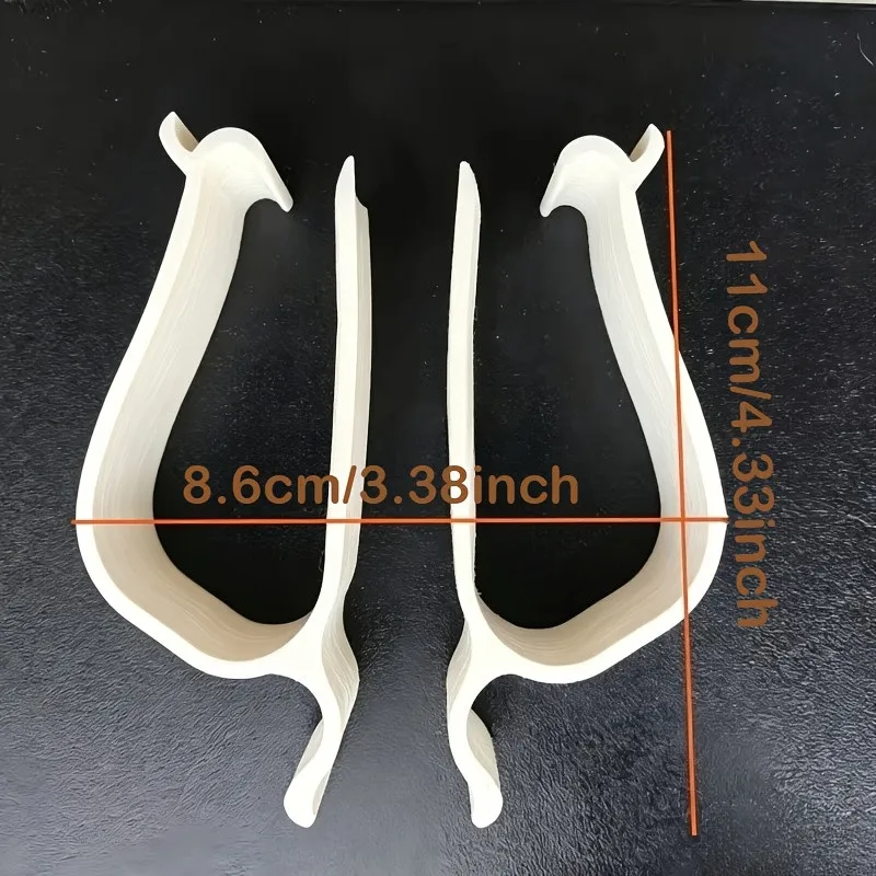 2-Piece Toilet Seat Side Bumper Clips Adjustable PVC Anti-Wobble Pads Replacement Accessories for Home Bathroom