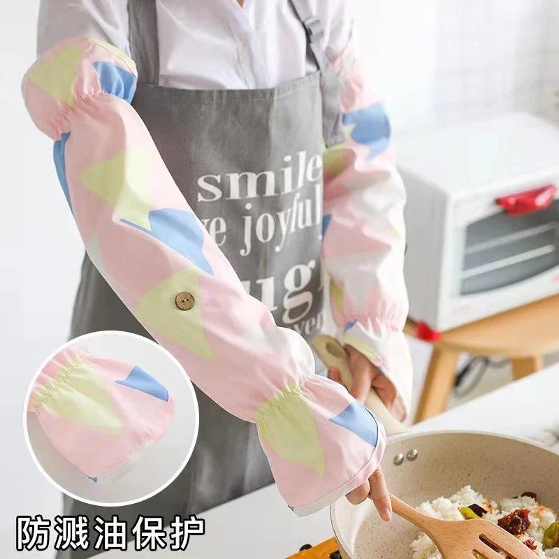 Kitchen Stir-fry Oil Spillproof Sleeve for Cooking Summer Long Sleeve Anti-fouling Anti-scalding Waterproof Gloves Female