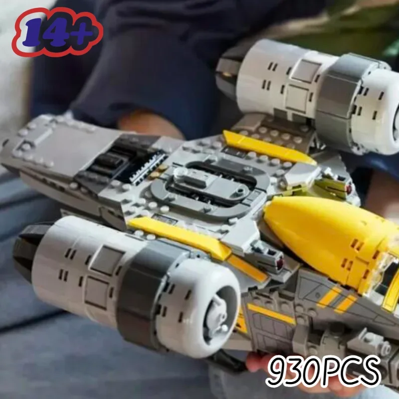Hot Sales 930PCS Interstellar Conflict The Razor Crest Iconic Ship Building Blocks Model Toys for Birthday Party Ornament Gifts