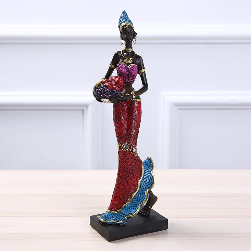 Creative home decor, business gifts, beautiful African women, ethnic-style resin crafts