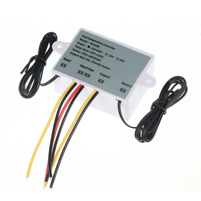 XK-W1088 digital thermostat,  dual-control adjustable temperature microcomputer digital display electronic controller