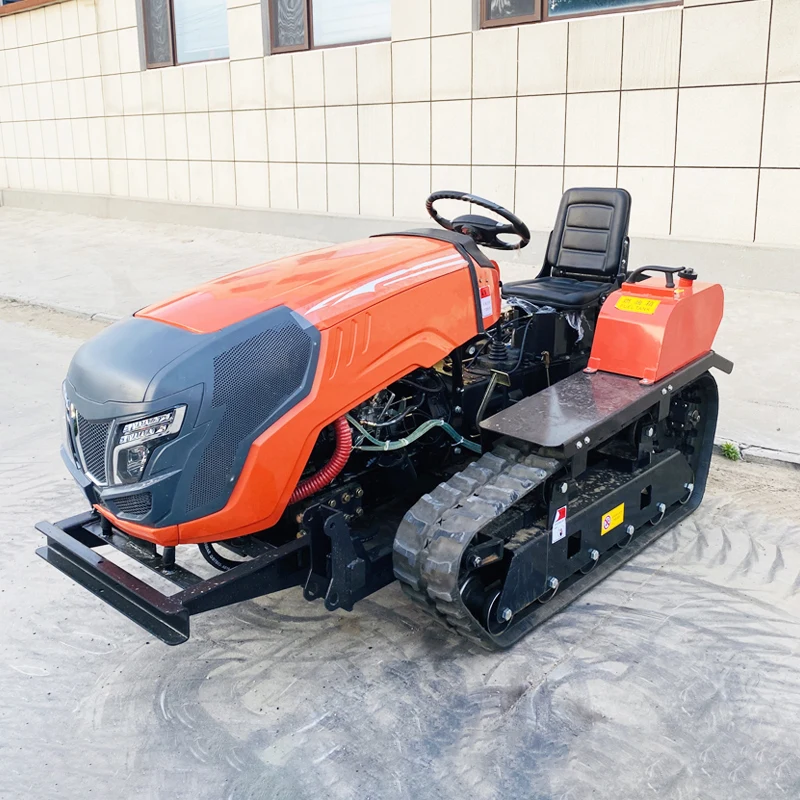 

Customized Multifunctional crawler rotary tiller for agricultural use, 60HP tractor, high-power cultivator, new type mini tiller