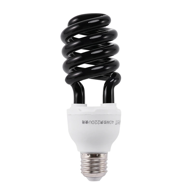 HOT-E27 40W UV Ultraviolet Fluorescent Blacklight CFL Light Bulb Lamp 220V Shape:Spiral Wattage Voltage:40W 220V