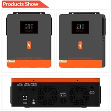 PowMr 4.2KVA/4.2KW Hybrid Solar Inverter 24V 220V Output Support Wifi Built-in MPPT 120A Charge Regulator for Lifepo4 Power Bank PowMr 4.2KVA/4.2KW Hybrid Solar Inverter 24V 220V Output Support Wifi Built-in MPPT 120A Charge Regulator for Lifepo4 Power Bank