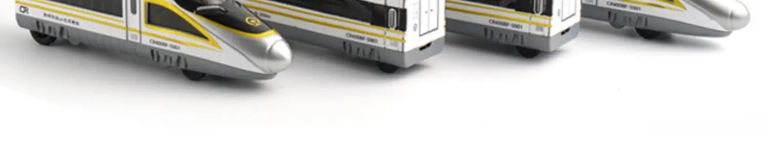 Ensemble de train ferroviaire à grande vitesse, jouet magnétique connectable pour enfants, locomotive de métro Harmony, modèle de traction pour garçon