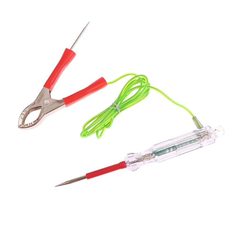 

Innovative And Practical 6-24V Test Light With Dual Probes 47 Inch Antifreeze Wire Alligator Clip Automotive LED Circuit Tester