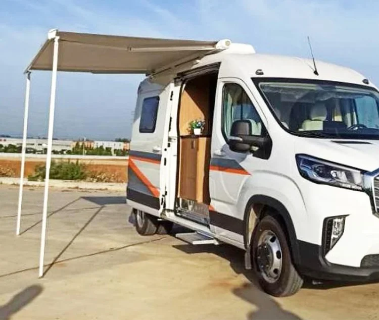 

Euro-Style Heavy-Duty Electric Camper Truck RV Accessories Waterproof PVC Fabric Travel Trailer Awning Outdoor Caravan Awning